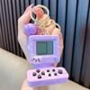 Llavero con colgante de máquina de juego Tetris Tea Party con forma de estrella de Sanrio original, adorno para mochila escolar con forma de ratón.