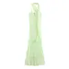 Ropa Europea y Americana Transfronteriza para Mujer Za Aliexpress Vestido de Tirantes Decorados con Bufanda de Moda y Elegante