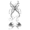 Amazon Hot Serie TL Pegatinas de Tatuaje Impermeables Letras Inglesas Pegatinas para la Cintura Pegatinas de Tatuaje Sexy Punto