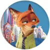 Insignias Periféricas de Zootopia 2, Insignias de Hojalata, Llaveros de Espejo Redondo Pequeño, Accesorios de Colgante Lindos