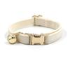 Anillo de cuello con campana para gato Mascota Terciopelo suave Pequeño Perro lechero Gato Collar Hebilla de aleación de zinc Pedido Collar para gato Collar para gato