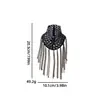 En stock, venta al por mayor, bolso con charretera de cuentas y borlas hecho a mano, decoraciones, accesorios de ropa, flores para el hombro