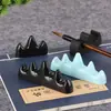 Cuatro Tesoros del Estudio: Reposaplumas para Caligrafía, Portalápices, Plato para Tinta de Plástico Multiusos Anticaídas, Plato para Tinta Flor de Ciruelo, Plástico
