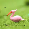Decoração de Ornamentos para Micro Paisagismo com Musgo Boneco de Flamingo Desenho Animado Simulado Figurine Acessórios para Suculentas