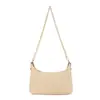 Bolsa Pequena Feminina de Palha Trançada com Corrente de Ombro Único Essencial de Verão para Praia Casual Bolsa Feminina de Alta Qualidade Bolsa de Ombro Único para o Braço