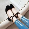 Sandalias para Mujer 2026 Verano Nuevo Estilo Zapatos Planos de Punta Cerrada y Tacón Medio para Estudiantes y Chicas Jóvenes Versátiles Zapatos Suaves de Hada