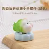 Adorno de Calabaza de Cristal Cerámico, Lindo y Delicado, Estilo Fresco, Mascota de Té, Accesorio para Ceremonia del Té, Regalo de Gama Alta, Joyería al por Mayor