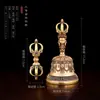 Adornos de campana y cetro vajra estilo Tíbet, vajras de cinco y nueve puntas, campanas artesanales nepalíes, instrumentos rituales, artículos budistas del Tíbet