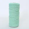Shengwei Atacado Corda Trançada Colorida de 3mm 4mm Feita à Mão Materiais DIY para Roupas Bolsas Tapeçaria Corda de Linha de Algodão