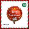 Globo navideño de película de aluminio de 18 pulgadas, globo de dibujos animados con tema de Hielo y Nieve para fiesta, decoración de globo de papel de aluminio para la noche de Navidad