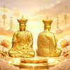 Directo de fábrica: Estatua de Buda Bodhisattva Ksitigarbha, adorno de aleación, decoración de mesa para adoración en casa, regalo, envío directo sin costuras
