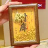 Adornos de Marco de Fotos de Oro Puro 999 Oro de Tesorería Cada Vez Mejores Oficina Dormitorio Escritorio Mesa Souvenirs Navideños