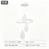 Lámpara de Sala de Estar de Cristal de Círculo Único de Lujo Ligero, Candelabro para Comedor, Lámpara de Interior Ovalada Vertical Colgante Estilo Nórdico Minimalista para Hogar con Patrón de Agua