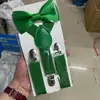 Correa monocolor para niños, tres clips, correa de 2.5, clip de pajarita, traje, correa elástica de alta calidad, venta al por mayor