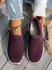 Zapatos de Mujer Transpirables Flyknit de Verano 2026, Suela Suave, Zapatos Ligeros para Caminar, Slip-On de Malla para Personas de Mediana Edad y Mayores, Calidad de Exportación