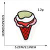Etiqueta de bordado a máquina bordado pegatinas accesorios helado cactus parche para ropa insignia accesorios para cuenta de mano etiqueta de tela pegatinas de tela
