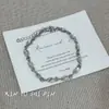 Pulsera Vintage de Diamantes Completa Estilo Francés, Lujo Ligero de Mediados de Siglo, Diseño de Nicho Elegante y de Moda, Joyería Versátil de Alta Gama para Mujer