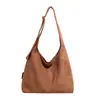 Bolso de Axila Retro Simple Esmerilado para Mujer Otoño Nicho Gran Capacidad Casual Trabajo Ropa de Trabajo Bolso de Hombro Cruzado Tendencia