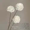 Flores Artificiais Brancas para Decoração de Casamento, Flores de Seda, Ornamentos de Flores Artificiais, Arte Floral Seca, Materiais de Rosa, Arranjo de Flores para Corredor, Arranjo de Parede e Chão