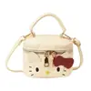 Bolso Infantil Transfronterizo Estilo Nuevo Inspirado en Chanel Gato Mini Bordado Bolso Cubo para Niñas, Cadena Padre-Hijo Bolsito Cruzado para Labiales