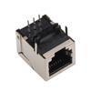 Conector Telefônico Especial RJ11/12 6p6c Assento Fêmea Blindado 90 Graus Face para Baixo Pé Cogumelo Carcaça de Cobre