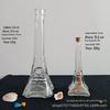 Garrafa de vidro estilo zakka Torre Eiffel tamanho pequeno vaso criativo garrafa de bebida