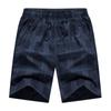 Shorts Masculino de Sarja Xadrez Verão 2024 Novos Calças Médias Seda Gelada Finas Roupa de Trabalho Casual Esportiva Calças Masculinas de Cinco Quartos