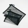 Bolsa de arquivo de malha para escritório A4 nylon transparente respirável bolsa de informações estojo transparente pasta bolsa de armazenamento para miudezas