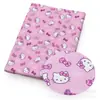 Gatito orejas grandes perro delgado poliéster algodón o tela impermeable elástica de cuatro lados tela para bolsa de patchwork DIY, 1Yc46373