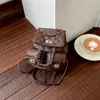 Mochila Pequena Corrente Acolchoada com Diamantes Estilo Chanel para Mulheres 2026 Nova Bolsa de Mão Versátil Casual de Nicho de Alta Qualidade Mochila Pequena