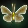 Moinho de Vento Borboleta Dinâmico em Estoque Tendência Sensor Decoração de Gramado de Parque Iluminação de Paisagem Brilhante Jardim LED