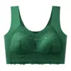 Ropa Interior Transfronteriza de Talla Grande Sin Aros Push-Up de Encaje Estilo Chaleco Sin Costuras para Mujer Bra de Talla Grande de Comercio Exterior Europeo y Americano
