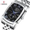 Reloj de Cuarzo Barril de Vino Dawn CHENXI Reloj Cuadrado Reloj Casual para Hombre con Correa Impermeable Reloj de Personalidad 8209