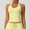 Chaleco de Yoga Cepillado Procesado y Personalizado Forma en V Ajustado Espalda Hermosa Sujetador Deportivo Chaleco de Fitness para Correr Ejercicio 3058