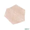 Red Pequeña de Bambú Tejida a Mano Hexagonal Esterilla de Bambú Esterilla para Cocer al Vapor Suministros de Hotel Sartén Antiadherente Tabla de Bambú