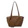 Bolso tote grande de moda retro esmerilado transfronterizo para mujer, para ir al trabajo, sensación relajada, bolso de hombro único, bolso de mano, personalizado