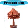 Tapete de mesa de madeira Coaster A Tree Cafe Coaster Ornaments Tapete de bebida criativo em forma de árvore Tapete de madeira maciça anti-escaldante
