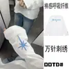 Moletom com Estampa de Estrela Retro Americano de Fibra de Poliéster com Bordado 3D Mil Pontos Top Marca Tendência Camiseta de Manga Longa para Homens e Mulheres