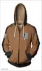 2025 Anime Popular Sudadera con Capucha y Cremallera Estampado Digital 3D Tipo Cardigan Exportación Transfronteriza Chaqueta para Hombre No