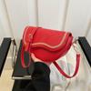 Bolso Cruzado Minimalista de Color Sólido Moda Primavera 2026 Nuevo Versátil Acolchado Estilo Coreano Tendencia Casual Bolso Silla de Montar