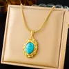 Moda Europea y Americana para Mujer, Pendientes y Collar Set de Accesorios Irregulares de Acero Inoxidable Chapado en Oro Flor Corazón Perla para Viaje