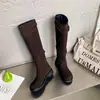 Botas de caballero~Colección otoño/invierno 2026, botines de gamuza de uso bidireccional con tacón de bloque, estilo western casual, hebilla de cinturón