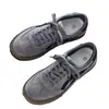 Zapatillas de entrenamiento alemanas Meilade de nicho azul grisáceo para hombre, nuevo modelo de otoño 2026, zapatillas deportivas casual retro de cuero suave con suela gruesa, de moda