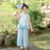 Trajes Hanfu de Recitación de Poesía para Niños, Trajes Tradicionales Chinos para Niñas, Atuendos para Actuaciones Corales, Trajes Tang de Jardín de Infancia para Actuaciones del 1 de Junio