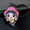 Chaveiro de Metal Personalizado Pingente de Chave de Carro Corrente de Chaves Presente Criativo Desenho Animado Glitter Pingente de Chave