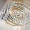 Colar Pulseira de Prata S925 Safira Rubi Pérola Choker Elegante Versátil da Moda Pulseira Atacado de Fábrica