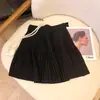 Falda corta ajustable para maternidad, colección otoño 2026, media falda plisada, que cubre el vientre, de punto, estilo primavera y otoño, falda versátil de línea A para usar con prendas exteriores