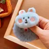 Estilo coreano outono precoce novo corda de cabelo de pelo de animal de pelúcia feminina grande crianças simulação tridimensional fofa urso anel de cabelo corda de cabelo grande de pelúcia