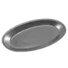 Plato Ovalado de Acero Inoxidable Estilo Retro Plato para Postre Plato Comercial para Pescado Plato para Barbacoa Cafetería Bandeja Plana Plato Plano