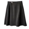 Moda Feminina Plus Size Outono 2026 Saia de Lã Versátil na Moda 100kg Saia Curta Evasê para Meninas Plus Size 0922